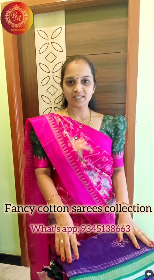 Black Fancy Viscose Saree with Gold Zari Elephant Border